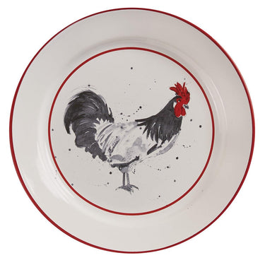 Chicken Coop Salad Plate - Rooster Set of 4 Park Designs - The Fox Decor